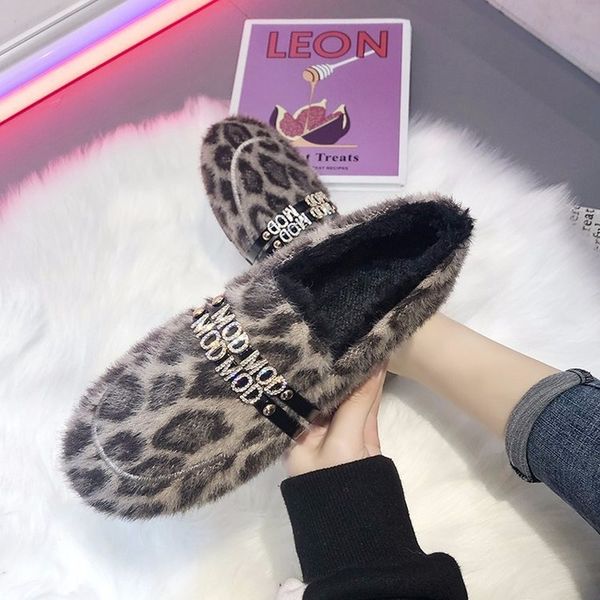 fashion plus velvet lazy shoes women winter warm pea shoes casual cotton slippers soft plus bow warm leopard print z11-57, Black
fashion plus velvet lazy shoes women winter warm pea shoes casual cotton slippers soft plus bow warm leopard print z11-57, Black