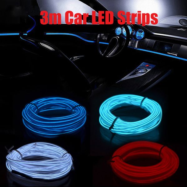 3m car led strips decoration strip 12v flexible neon el wire rope indoor universal interior led car light strip for auto
3m car led strips decoration strip 12v flexible neon el wire rope indoor universal interior led car light strip for auto