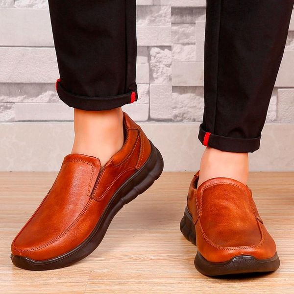 kancoold shoes men leisure men's solid color flat shoes pu breathable comfortable round toe slip-on business leather shoe 1210, Black
kancoold shoes men leisure men's solid color flat shoes pu breathable comfortable round toe slip-on business leather shoe 1210, Black