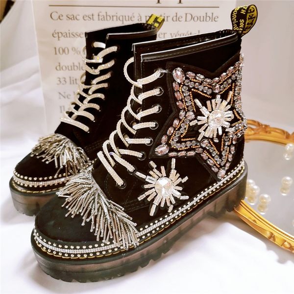 autumn european station yinglun wind increased thick leather waterproof heavy industry rhinestone design strap, Black
autumn european station yinglun wind increased thick leather waterproof heavy industry rhinestone design strap, Black