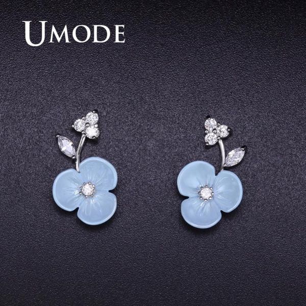 umode cute flower studs earrings for women cz female trendy modern wedding jewelry accessories pendientes mujer moda ue0371, Golden;silver
umode cute flower studs earrings for women cz female trendy modern wedding jewelry accessories pendientes mujer moda ue0371, Golden;silver