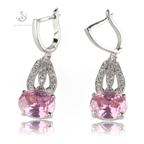 shunxunze dropshipping noble generous christmas engagement wedding earrings for women men shinning pink cubic zirconia rhodium plated r536, Silver
shunxunze dropshipping noble generous christmas engagement wedding earrings for women men shinning pink cubic zirconia rhodium plated r536, Silver