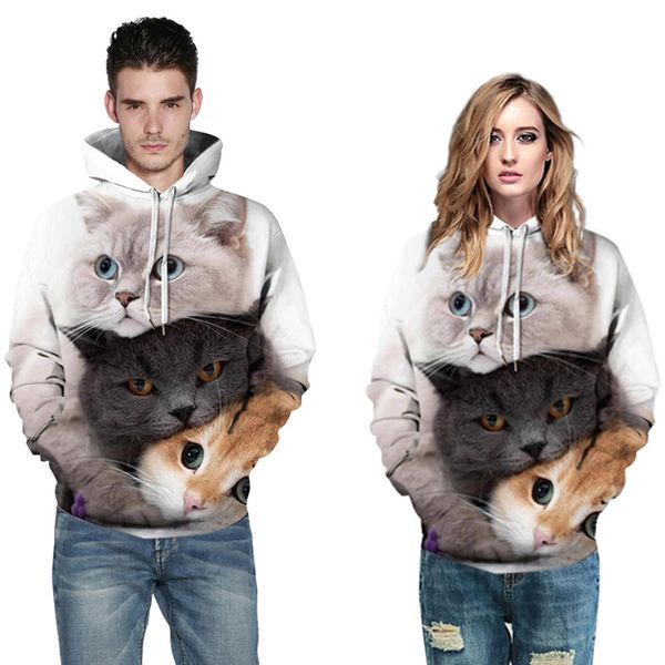 new style men's designer hoodies stretch sweatshirts hip hop pullovers sportswear 3d printing cat couples with clothing s-5xl 136, Black
new style men's designer hoodies stretch sweatshirts hip hop pullovers sportswear 3d printing cat couples with clothing s-5xl 136, Black