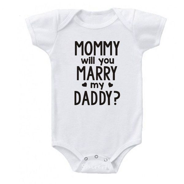 mommy will you marry my daddy infant baby clothes cotton newborn boy girls romper jumpsuit clothing outfits 0-24m, White
mommy will you marry my daddy infant baby clothes cotton newborn boy girls romper jumpsuit clothing outfits 0-24m, White