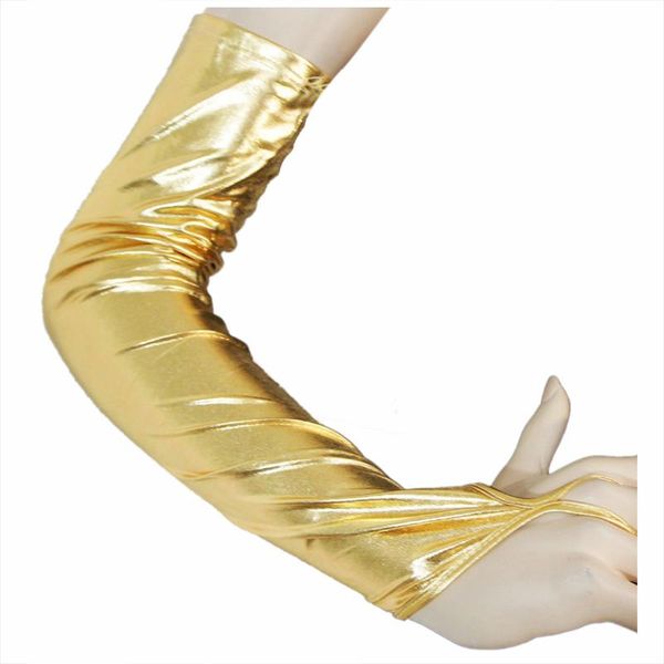 1 pair glam arm warmer goth wet look shiny metallic fingerless gloves clubwear costume, gold/red/black/silver, Black;gray
1 pair glam arm warmer goth wet look shiny metallic fingerless gloves clubwear costume, gold/red/black/silver, Black;gray