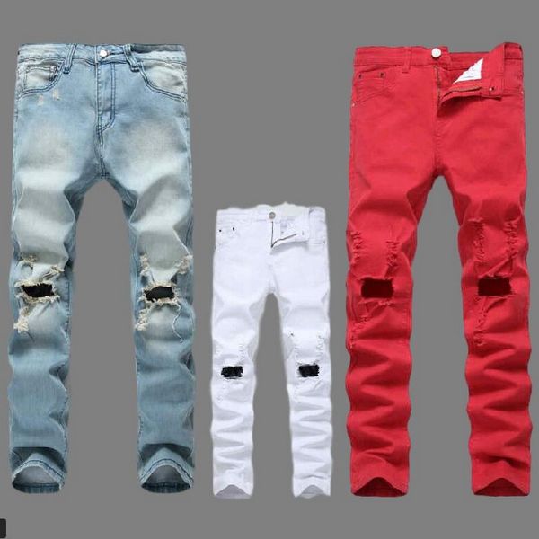 2020 fashion streetwear men's jeans skinny destroyed ripped jeans broken punk denim pants vaqueros hombre hip hop men, Blue
2020 fashion streetwear men's jeans skinny destroyed ripped jeans broken punk denim pants vaqueros hombre hip hop men, Blue