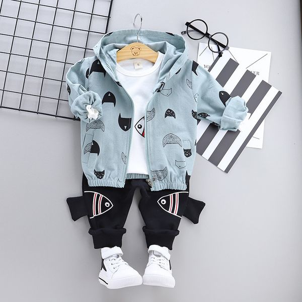 baby boy clothing 2019 spring autumn new active casual kid suit children clothes coat+t-shirt+pant clothing set y190518, White 
baby boy clothing 2019 spring autumn new active casual kid suit children clothes coat+t-shirt+pant clothing set y190518, White