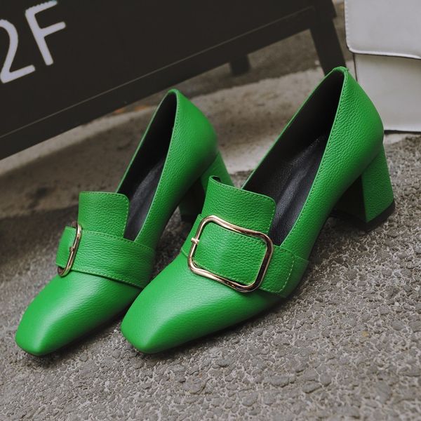 mljuese 2020 women pumps autumn spring cow leather green color square toe high heels lady shoes party dress wedding size 34-42, Black
mljuese 2020 women pumps autumn spring cow leather green color square toe high heels lady shoes party dress wedding size 34-42, Black