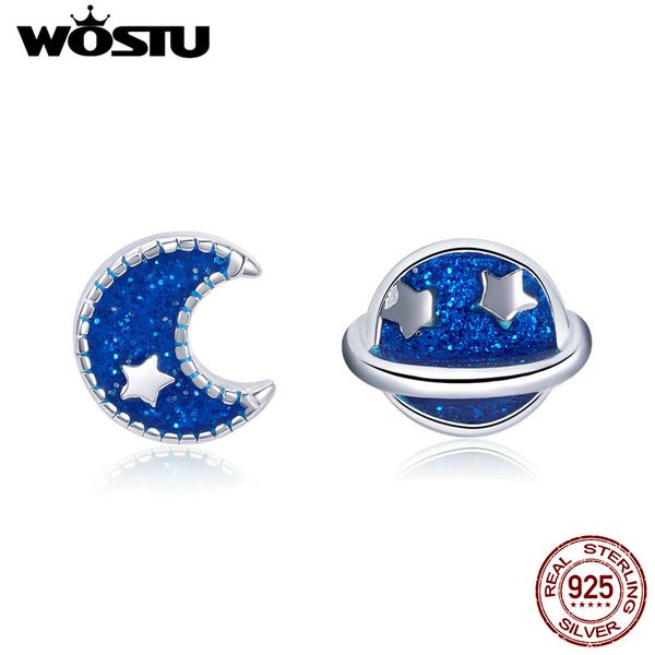 wostu real 100% 925 sterling silver sparkling moon & planet galaxy stud earrings for women party jewelry anniversary gift cse151, Golden;silver
wostu real 100% 925 sterling silver sparkling moon & planet galaxy stud earrings for women party jewelry anniversary gift cse151, Golden;silver