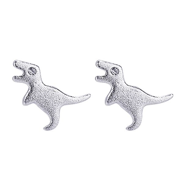 925 solid sterling silver piercing animal dinosaur stud earrings for women girls wedding party gift femme jewelry eh1030, Golden;silver
925 solid sterling silver piercing animal dinosaur stud earrings for women girls wedding party gift femme jewelry eh1030, Golden;silver