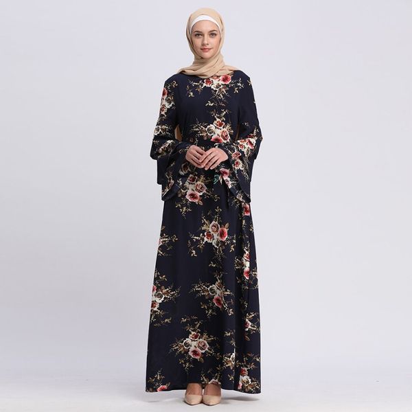 wholesale muslim women floral print kaftan dress s-2xl flare sleeve islamic women plus size jilbab abaya, Red
wholesale muslim women floral print kaftan dress s-2xl flare sleeve islamic women plus size jilbab abaya, Red