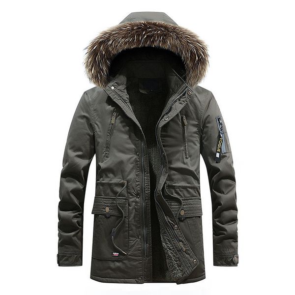 winter men's overcoat men long parkas jacket popular hooded warm coat plus velvet detachable hooded washed cotton lowest price, Black
winter men's overcoat men long parkas jacket popular hooded warm coat plus velvet detachable hooded washed cotton lowest price, Black