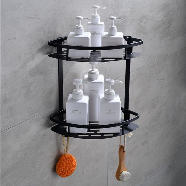 european space aluminum black bathroom shelf rack with hooks for bathroom shelf organizer black accessories
european space aluminum black bathroom shelf rack with hooks for bathroom shelf organizer black accessories