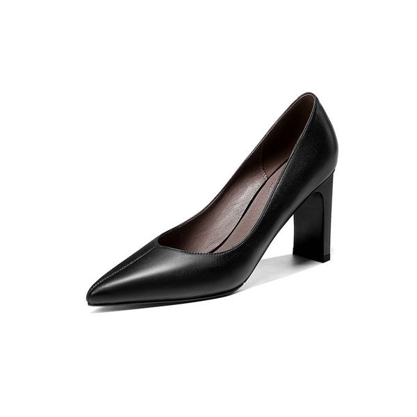 2019 spring shoes women high heel pumps genuine leather fashion new party office basic wedding shoes woman winter, Black
2019 spring shoes women high heel pumps genuine leather fashion new party office basic wedding shoes woman winter, Black