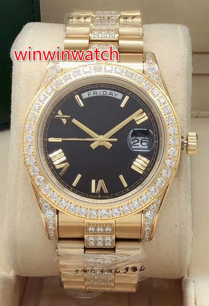 gold men's diamond wrist watches middle row diamond band stainless steel watch 41mm automatic men watches, Slivery;brown
gold men's diamond wrist watches middle row diamond band stainless steel watch 41mm automatic men watches, Slivery;brown