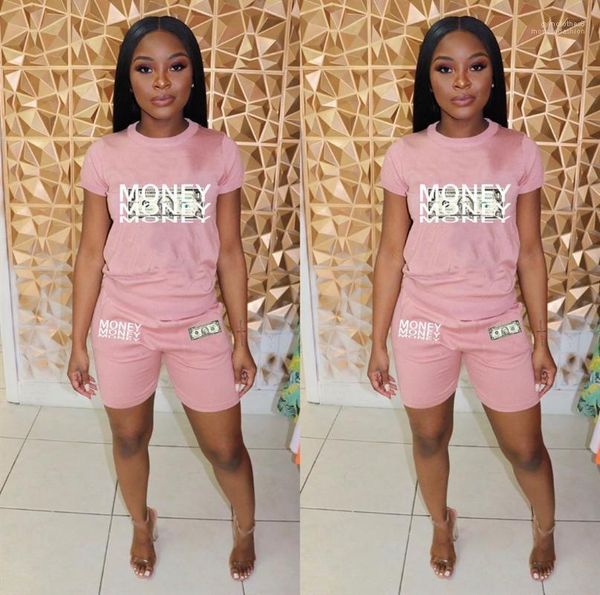 crew neck short sleeve pullover feamle tracksuits fashion casual clothing womens summer dollar print 2pcs suits, Gray
crew neck short sleeve pullover feamle tracksuits fashion casual clothing womens summer dollar print 2pcs suits, Gray