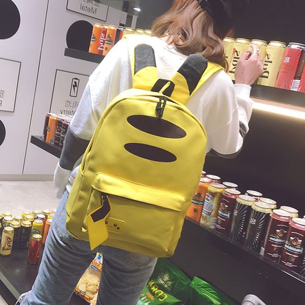 japanese department funny personality backpack anime students around cartoon canvas bag