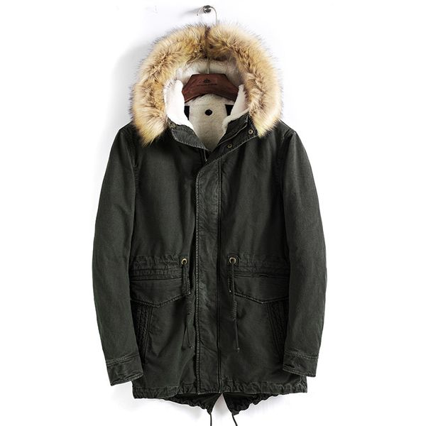 men brand winter faux fur collar long thick cotton parkas jacket coat men hooded pockets outwear waterproof jacket parka, Black
men brand winter faux fur collar long thick cotton parkas jacket coat men hooded pockets outwear waterproof jacket parka, Black