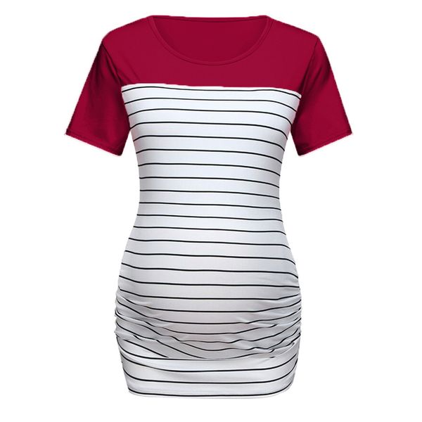 summer pregnant women striped short-sleeved round neck maternity t-shirt blouse tee clothes#p40us
summer pregnant women striped short-sleeved round neck maternity t-shirt blouse tee clothes#p40us