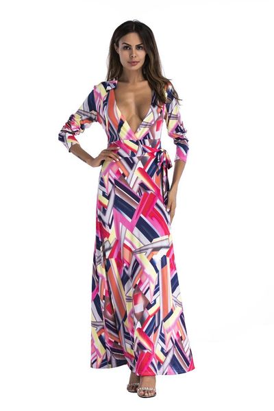 элегантный сексуальный fit и flare print dress женщины осень с длинным рукавом v-образным вырезом женские платья до щиколотки длинные пояса, Black;gray
элегантный сексуальный fit и flare print dress женщины осень с длинным рукавом v-образным вырезом женские платья до щиколотки длинные пояса, Black;gray