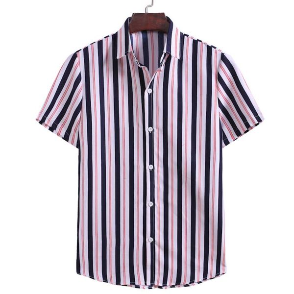 men's casual shirts men shirt business summer striped printed short sleeve hawaiian comfortable turn down collar cool for male 2021, White;black
men's casual shirts men shirt business summer striped printed short sleeve hawaiian comfortable turn down collar cool for male 2021, White;black