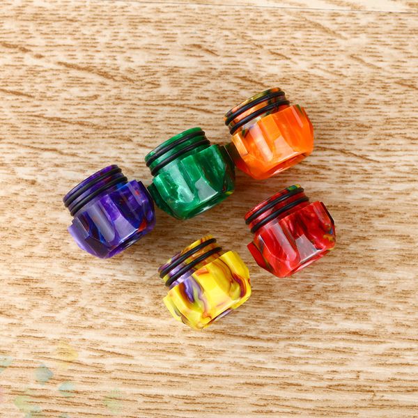 Newest 810 Thread Epoxy Resin Wide Bore Drip Tip Mouthpiece Vape DripTips for TFV12 Prince TFV8 Big Baby Atomizer 528 DHL Free