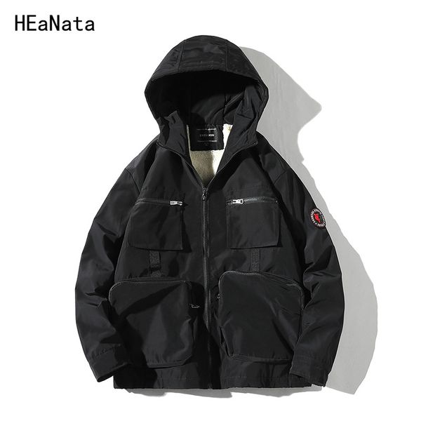 2018 winter jacket coats menthick hooded casual windbreaker jackets mens parka plus size hip hop warm lambswool man streetwea, Black
2018 winter jacket coats menthick hooded casual windbreaker jackets mens parka plus size hip hop warm lambswool man streetwea, Black