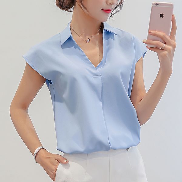 spring-summer korean version of the new womens slim large size shirt bottoming sleeveless solid color chiffon shirt-white
spring-summer korean version of the new womens slim large size shirt bottoming sleeveless solid color chiffon shirt-white