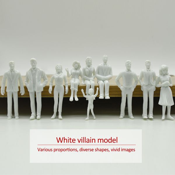 50pcs miniature white figures 1:25 architectural human scale model abs plastic people
50pcs miniature white figures 1:25 architectural human scale model abs plastic people