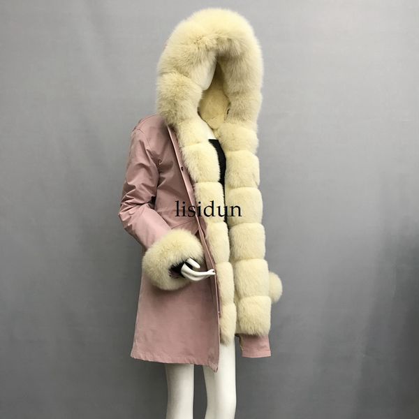 2019 natural fur coat silver collar plus size long winter jacket rex liner red hooded thick warm parks disass, Black
2019 natural fur coat silver collar plus size long winter jacket rex liner red hooded thick warm parks disass, Black