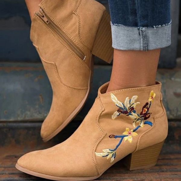 vogue women ankle boots ladies pointed boots large size fashion wear booties autunm winter shoes low-heeled shoes, Black
vogue women ankle boots ladies pointed boots large size fashion wear booties autunm winter shoes low-heeled shoes, Black