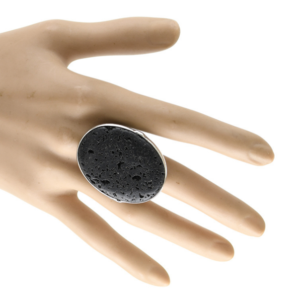 popular silver plated oval shape black lava stone resizable finger ring for party gift jewelry, Golden;silver
popular silver plated oval shape black lava stone resizable finger ring for party gift jewelry, Golden;silver