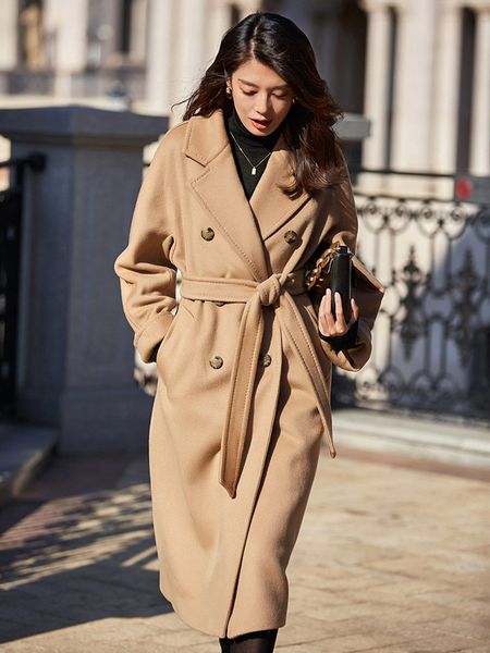 original design women autumn winter elegant casual warm 100%wool coat double breasted belted pink/red plus size woolen jacket, Black
original design women autumn winter elegant casual warm 100%wool coat double breasted belted pink/red plus size woolen jacket, Black