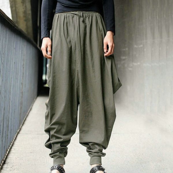 men's pants cotton linen baggy male retro casual loose spring summer wide leg trousers trendy elastic waist plus size pant 3xl, Black
men's pants cotton linen baggy male retro casual loose spring summer wide leg trousers trendy elastic waist plus size pant 3xl, Black
