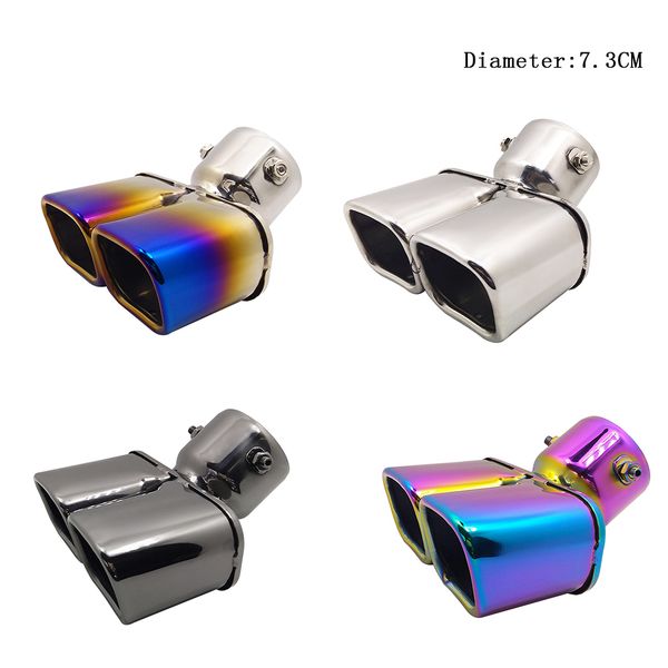 car auto round exhaust muffler tip stainless steel exhause 1 to 2 dual pipe chrome trim modified car rear tail throat liner
car auto round exhaust muffler tip stainless steel exhause 1 to 2 dual pipe chrome trim modified car rear tail throat liner