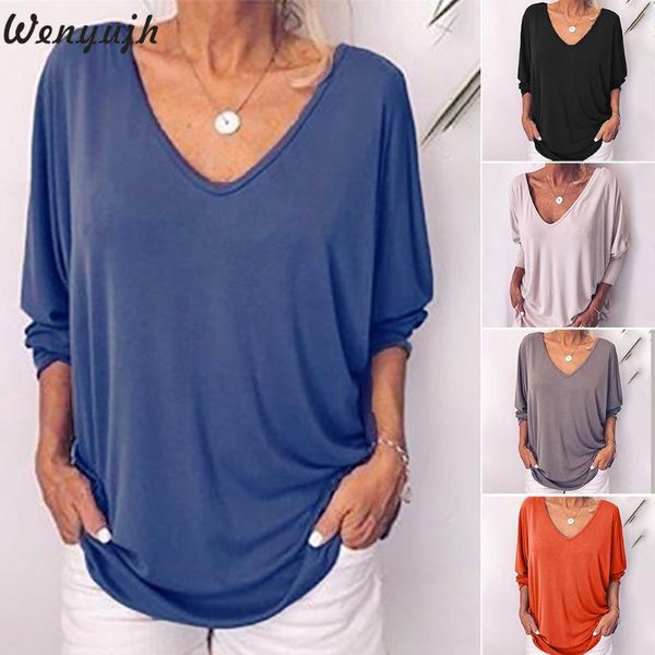 wenyujh 2019 women's fashion batwing sleeves v-neck solid color t-shirts summer back button short sleeve loose slim fit t-shirts, White
wenyujh 2019 women's fashion batwing sleeves v-neck solid color t-shirts summer back button short sleeve loose slim fit t-shirts, White