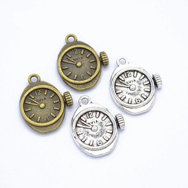 200pcs 21*17mm two color vintage metal zinc alloy steampunk clock charms fit jewelry pendant charms makings, Bronze;silver
200pcs 21*17mm two color vintage metal zinc alloy steampunk clock charms fit jewelry pendant charms makings, Bronze;silver