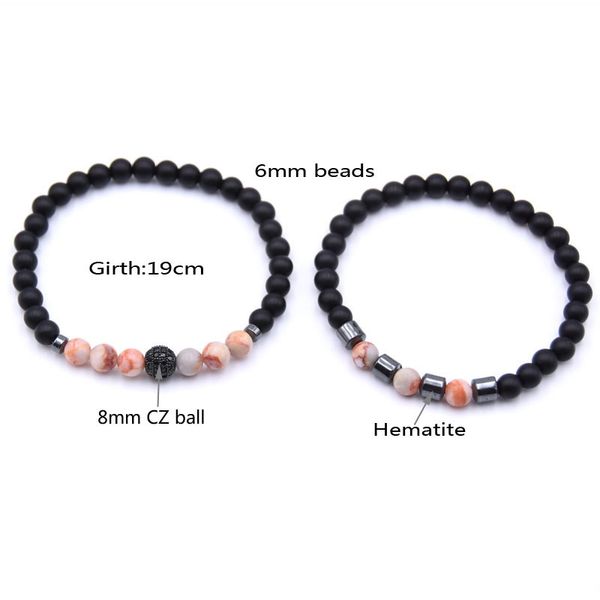 2pc/sets natural stone bracelet micro pave cz 8mm disco ball charms bracelets 12 styles fashion jewelry, Black
2pc/sets natural stone bracelet micro pave cz 8mm disco ball charms bracelets 12 styles fashion jewelry, Black