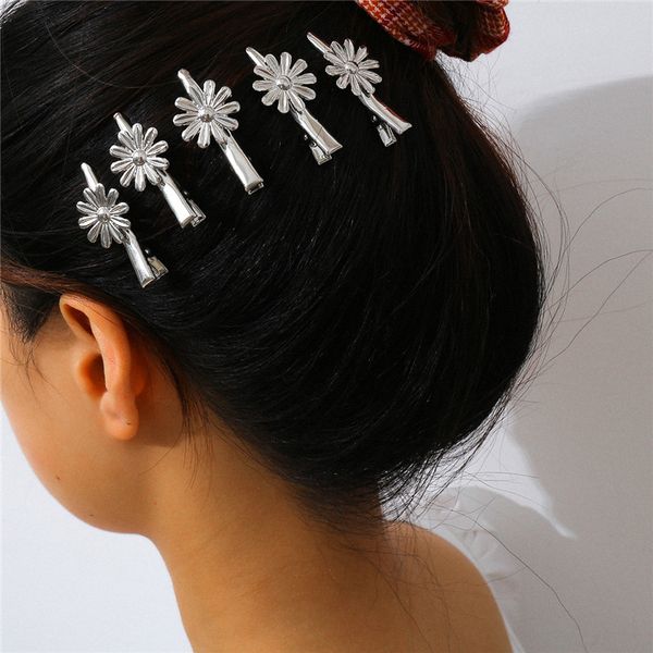 10set/lot simple flower joker barrettes set europe geometric daisy hairpins sets women five piece a word clip hair jewelry accessories, Golden;silver
10set/lot simple flower joker barrettes set europe geometric daisy hairpins sets women five piece a word clip hair jewelry accessories, Golden;silver