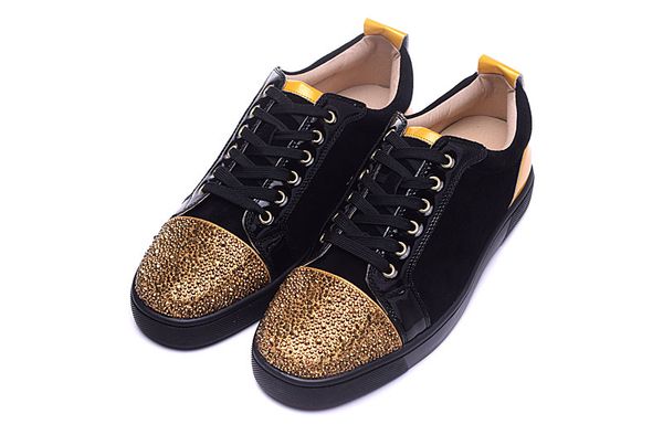 2019 new arrival brand designer luxury leather low men red bottoms shoe sport outdoor sneakers running shoes for flats womens casual lll, Black
2019 new arrival brand designer luxury leather low men red bottoms shoe sport outdoor sneakers running shoes for flats womens casual lll, Black