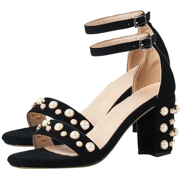 shoes woman sandals high heels fashion womens pumps buckle breathable open toe party shoes thick heel sandals sapato feminino, Black
shoes woman sandals high heels fashion womens pumps buckle breathable open toe party shoes thick heel sandals sapato feminino, Black