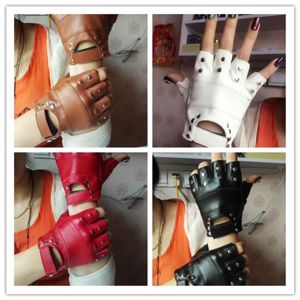 new arrival womens fashion semi-finger gloves fitness gloves hip-hop rivets pu leather cutout fingerless, Blue;gray
new arrival womens fashion semi-finger gloves fitness gloves hip-hop rivets pu leather cutout fingerless, Blue;gray