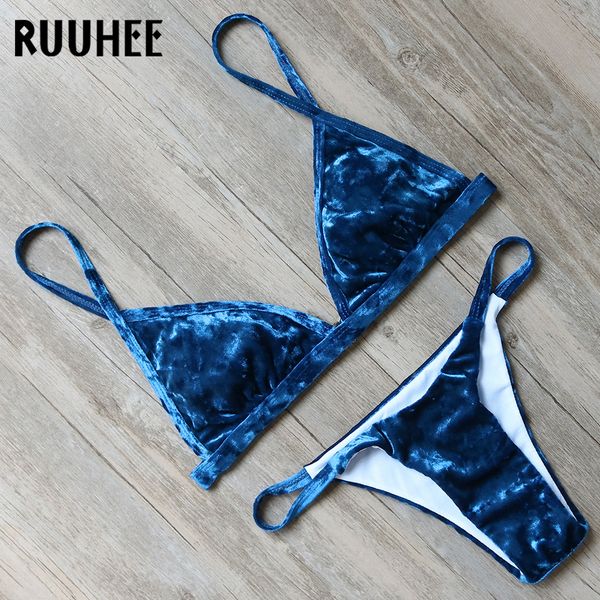 ruuhee velvet bikini 2020 women brazilian biquini push up swimwear female solid swimsuit summer beach wear swimming suit, White;black
ruuhee velvet bikini 2020 women brazilian biquini push up swimwear female solid swimsuit summer beach wear swimming suit, White;black