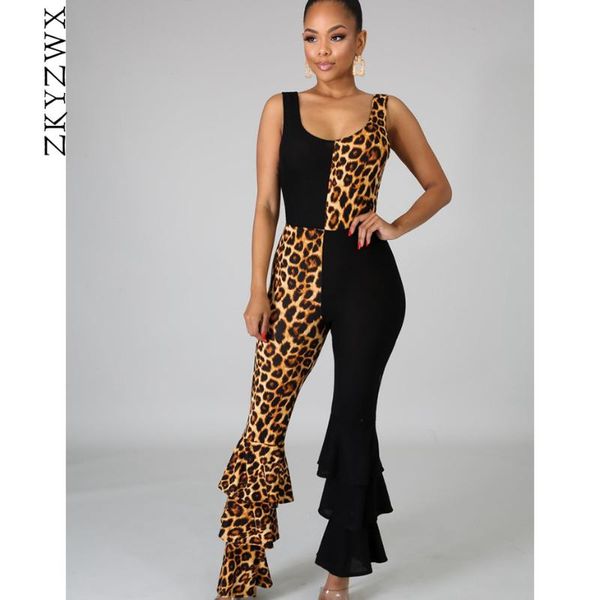 zkyzwx leopard splice bodycon jumpsuit women fashion body overalls one piece outfit backless rompers ruffle flare pants, Black;white
zkyzwx leopard splice bodycon jumpsuit women fashion body overalls one piece outfit backless rompers ruffle flare pants, Black;white