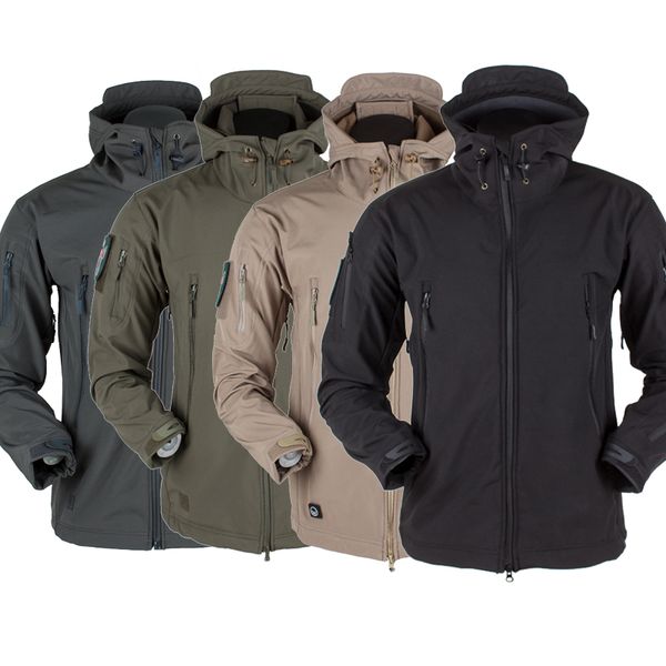 winter outdoor hiking jacket soft shell tacitcal jacket camo hooded windproof hunting ski fleece regenjacke, Blue;black
winter outdoor hiking jacket soft shell tacitcal jacket camo hooded windproof hunting ski fleece regenjacke, Blue;black