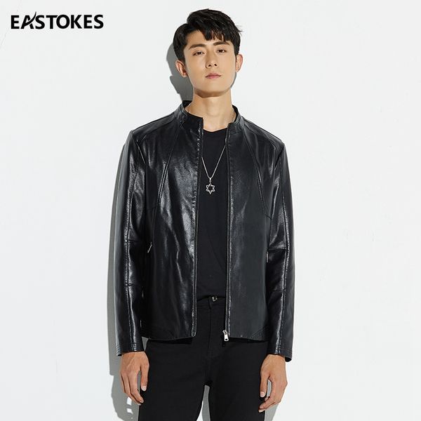 eastokes pu leather jacket men autumn casual zipper mens motorcycle leather jacket winter male slim coat plus size 5xl, Black
eastokes pu leather jacket men autumn casual zipper mens motorcycle leather jacket winter male slim coat plus size 5xl, Black