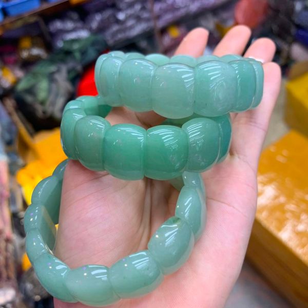 green aventurine jade stone beads bracelet natural gemstone bangle for woman for gift wholesale, Golden;silver
green aventurine jade stone beads bracelet natural gemstone bangle for woman for gift wholesale, Golden;silver