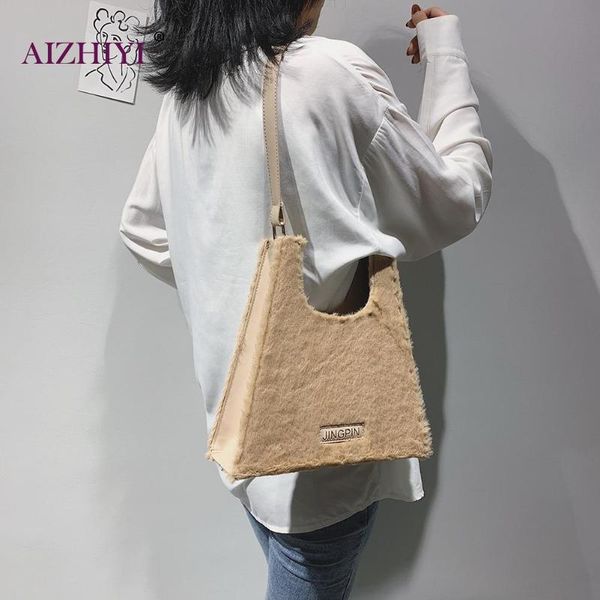 women bags fashion retro casual handbag female plush solid color shoulder shopping bag totes
women bags fashion retro casual handbag female plush solid color shoulder shopping bag totes