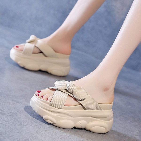 woman chunky thick bottom slippers dropshipping summer women sweet bowknot wedge slippers high heels open toe platform sandals, Black
woman chunky thick bottom slippers dropshipping summer women sweet bowknot wedge slippers high heels open toe platform sandals, Black