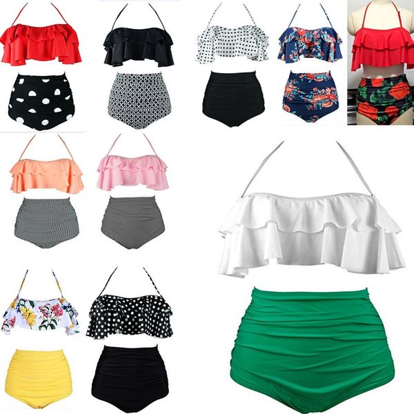 women retro boho flounce high waist bikini set chic swimsuit 2pcs suit swimwear bikini padded bra fa2725
women retro boho flounce high waist bikini set chic swimsuit 2pcs suit swimwear bikini padded bra fa2725